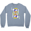 party king design funny humor cool graph baseball Crewneck Sweatshirt