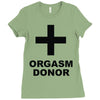 orgasm donor (2) Ladies Fitted T-Shirt