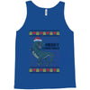 ugly dinosaur merry christmas Tank Top