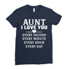 I Love You Aunt Ladies Fitted T-Shirt
