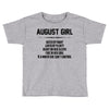 August Girl Hated By Many Toddler T-shirt