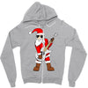 rock star santa claus father christmas Zipper Hoodie