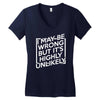 i may be wrong but it's highly unlikely Women's V-Neck T-Shirt