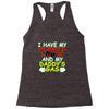 mommy's looks daddy's gas Racerback Tank
