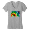 jake paul Jungle Parrot Women's V-Neck T-Shirt