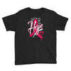 breast cancer awareness hope ribbon heart Youth Tee