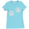 dog paws set of 2 Ladies Fitted T-Shirt