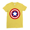 captain america Ladies Fitted T-Shirt