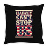 harvey can't stop us Throw Pillow