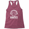 driving makes me happy younot so much Racerback Tank