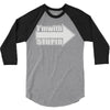 i'm with stupid 3/4 Sleeve Shirt