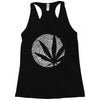 cannabis fingerprinting (white) Racerback Tank