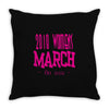 2018 Women's March On USA Throw Pillow