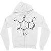 Caffeine Molecule Zipper Hoodie