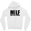 milf man i love fishing t shirt funny outdoors clever humor tee fisher Zipper Hoodie