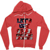star spangled hammered Zipper Hoodie