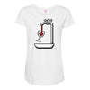 wine Maternity Scoop Neck T-shirt