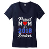 proud mom of a 2018 senior Women's V-Neck T-Shirt