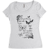 Butterflys Women's Triblend Scoop T-shirt