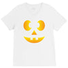 funny halloween jack o lantern kids V-Neck Tee