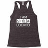 i am sherlocked Racerback Tank