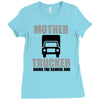 mother trucker doing the school run Ladies Fitted T-Shirt