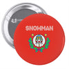 snowman christmas Pin-back button