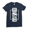 v2 eat sleep fish Ladies Fitted T-Shirt