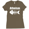 atheism fish skeleton Ladies Fitted T-Shirt