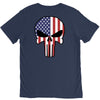skull u.s.a. back V-Neck Tee