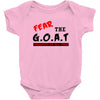fear the goat Baby Bodysuit
