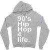 90's hip hop music Zipper Hoodie