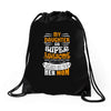 My Daughter Is Super Awesome Her Mom Drawstring Bags