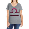 libra logo Ladies Curvy T-Shirt