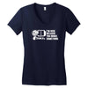 i'm here because you broke something Women's V-Neck T-Shirt