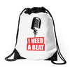 i need a beat Drawstring Bags