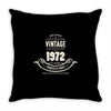 premium vintage 1972 classic perfectly aged limited edition Throw Pillow