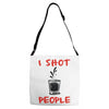 i shot people bartender Adjustable Strap Totes
