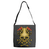skull axe Adjustable Strap Totes