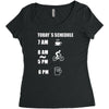 today's beer schedule cycling 6am Women's Triblend Scoop T-shirt