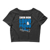 swim mom loud and proud sports athlete athletic Crop Top