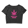 Support Breast Cancer Awareness With A Pink Cannabis Leaf Crop Top