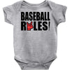 baseball rules Baby Bodysuit