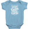 Keep Calm and Go Camping Baby Onesie