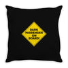 dark passenger on board Throw Pillow