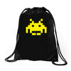 uomo 4 space invaders anni80 vintage videogames Drawstring Bags