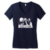 bomber film  fun Women's V-Neck T-Shirt