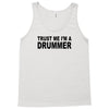 trust me i'm a drummer drum sticks music musician band rock cool geek Tank Top