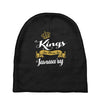 kings are born in january Baby Beanies