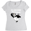 5 Percent Unicorn 95 Percent Ninja Women's Triblend Scoop T-shirt